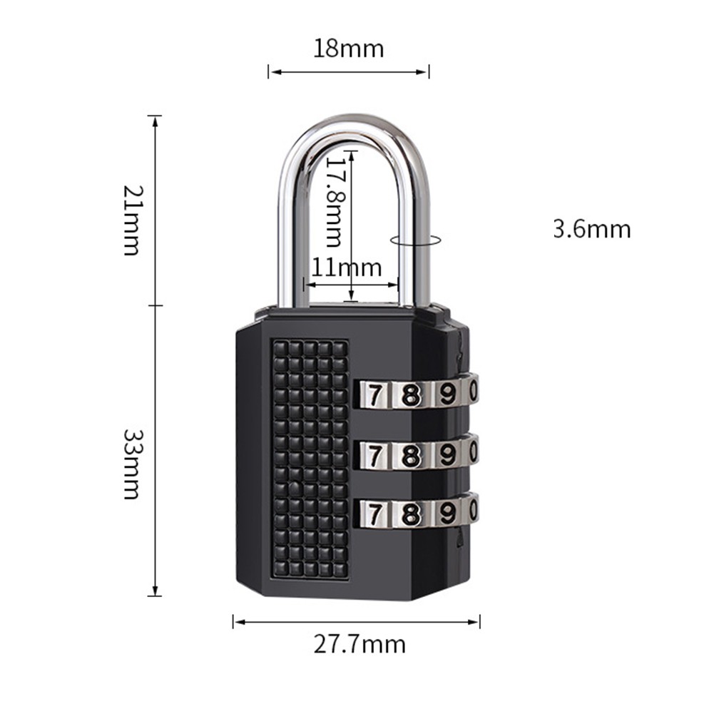 Combination Lock Digit Password Combination Padlock Instructions Design - Picture 58 of 90