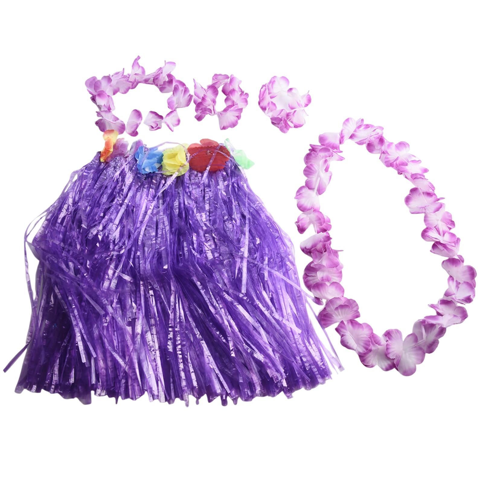 Stage Costumes Grass Skirt Hawaiian Holiday Lei Plastic Playing vendre Garland