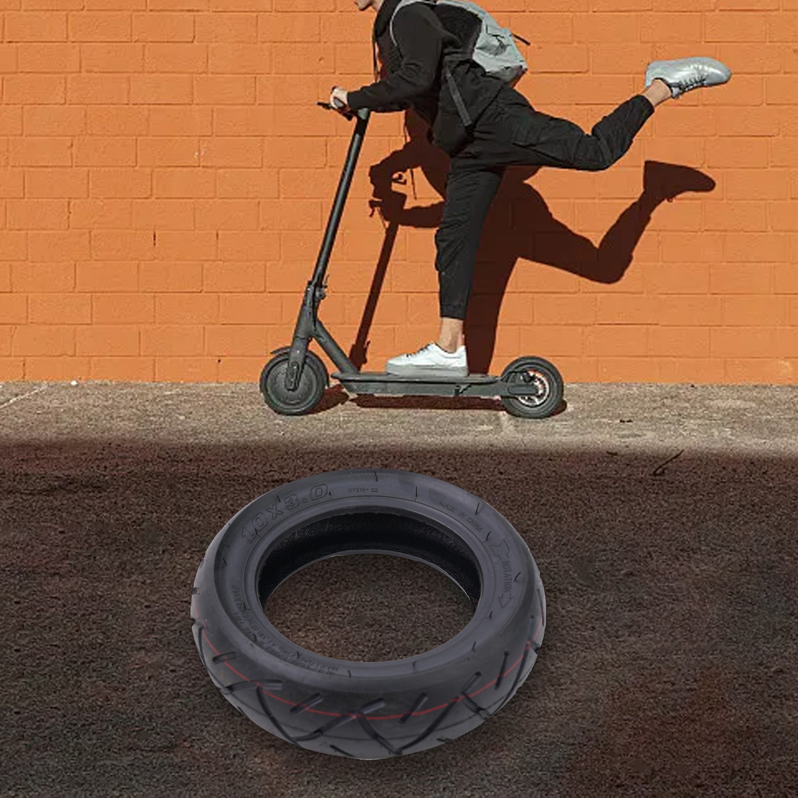 Eléctrico Scooter Interior Tube&tire Inner-Tube (120g) Goma 10-Inch Rueda 3.0 - Imagen 45 de 84