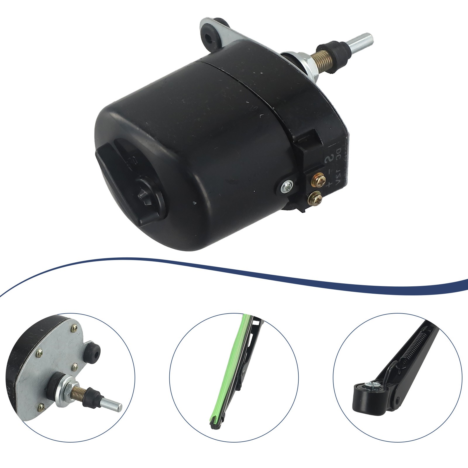 12V Wiper Motor with Blades for Reliable Performance in Fishing Applications - Picture 28 of 36