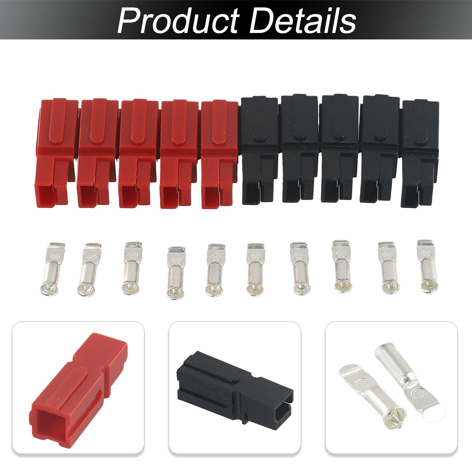 Heavy Duty 75AMP For ANDERSON Connectors 5 Pairs for Marine Applications - Afbeelding 3 van 16