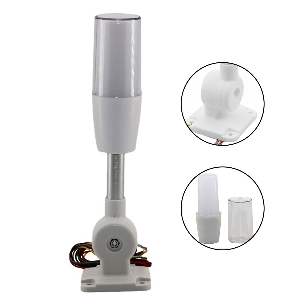 24V LED Sirene Alarmleuchte kompaktes Design Stand-/Blinklicht Optionen - Bild 35 von 35