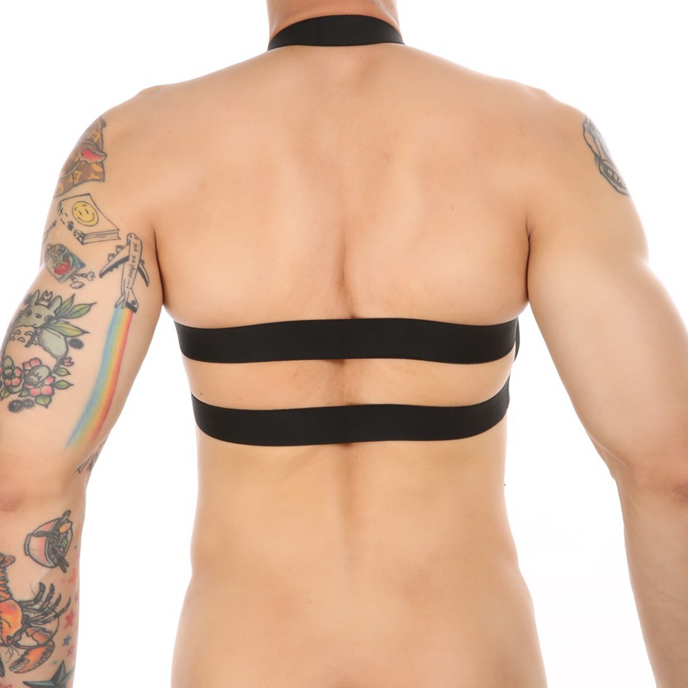 Harnais de poitrine en tissu nylon pour homme tenue costume soldes sous vêtement brete