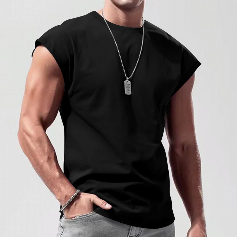 Wine Red Men's Sleeveless Tank Tops Gym Sports Muscle Fitness Undershirt - Picture 25 of 35