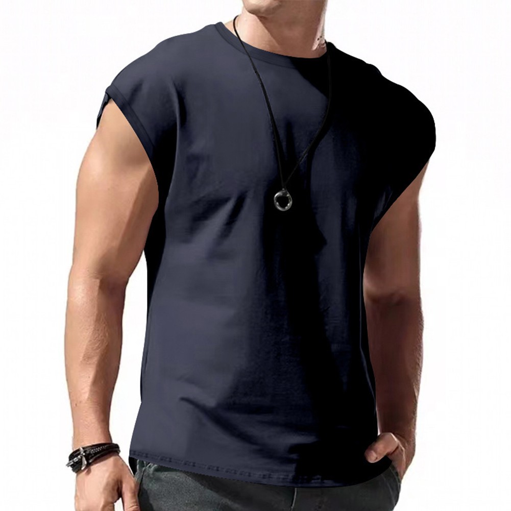 Wine Red Men's Sleeveless Tank Tops Gym Sports Muscle Fitness Undershirt - Picture 19 of 35