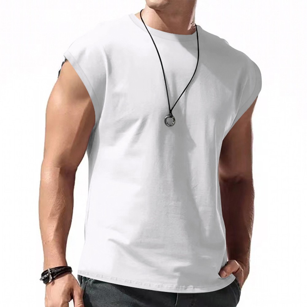 Wine Red Men's Sleeveless Tank Tops Gym Sports Muscle Fitness Undershirt - Picture 15 of 35