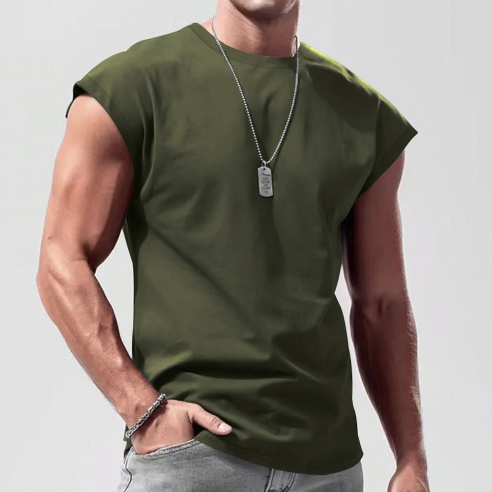 Wine Red Men's Sleeveless Tank Tops Gym Sports Muscle Fitness Undershirt - Picture 34 of 35