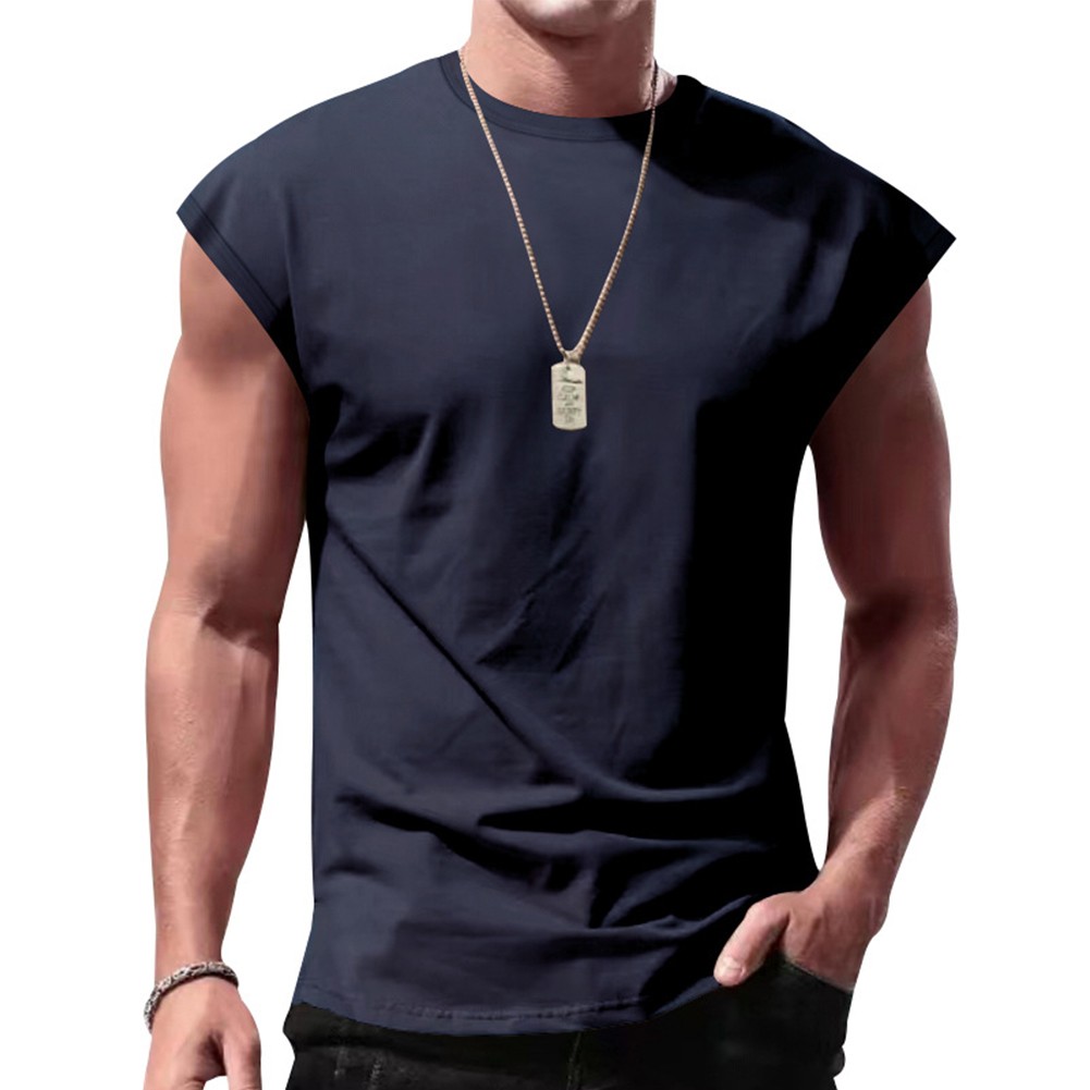 Wine Red Men's Sleeveless Tank Tops Gym Sports Muscle Fitness Undershirt - Picture 17 of 35