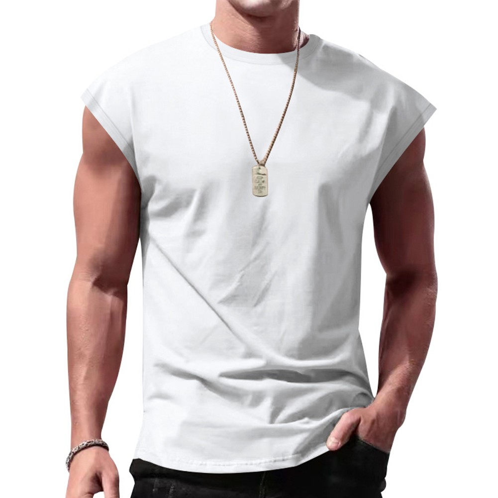 Wine Red Men's Sleeveless Tank Tops Gym Sports Muscle Fitness Undershirt - Picture 13 of 35