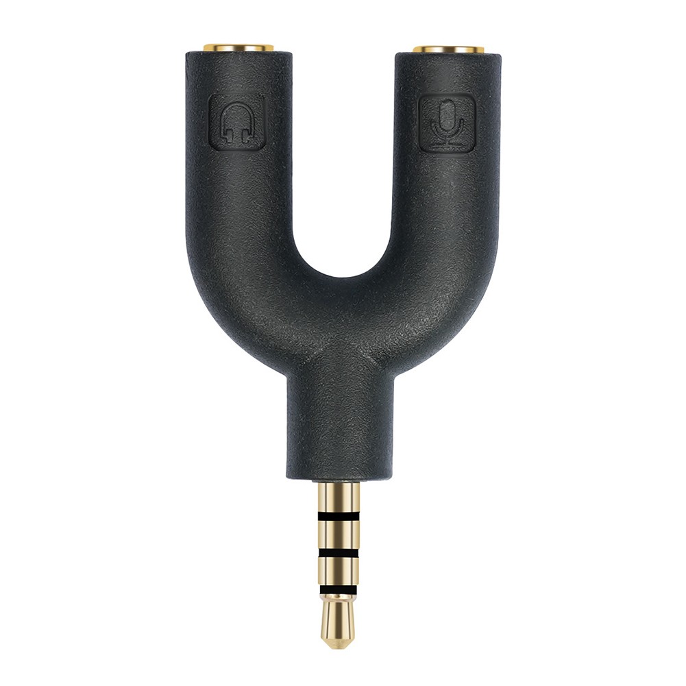 Männlich Plattiert Weiblicher Kopfhörerstecker Adapter Ysplitter Audio -Stereo - Bild 20 von 25