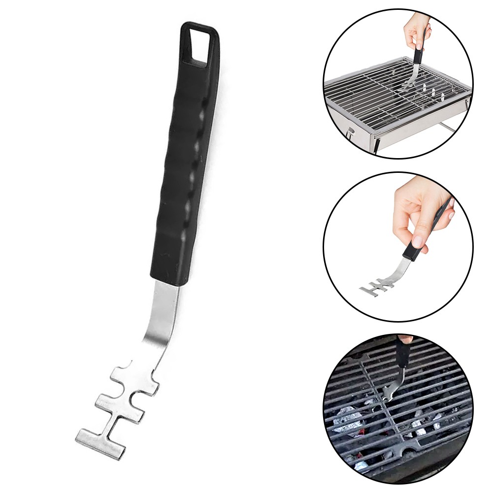 2 Lève-Grilles De Barbecue – Poignée Anti-Brûlure Et Acier Inoxydable