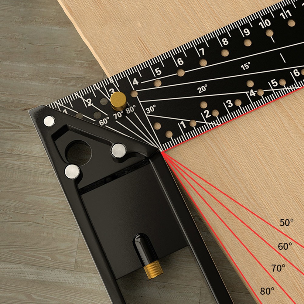 Innovatives quadratisches Lineal mit einführbarer Strichziehnadel für Präzisi - Bild 21 von 34