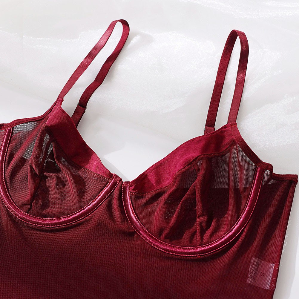 Heiß Frauenpyjama Handschuh Frühling Hohe Strecke Regulär Sexy Bodysuit - Bild 19 von 39
