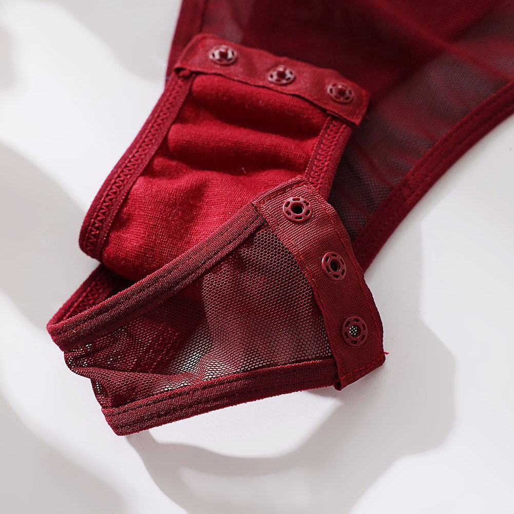 Heiß Frauenpyjama Handschuh Frühling Hohe Strecke Regulär Sexy Bodysuit - Bild 18 von 39