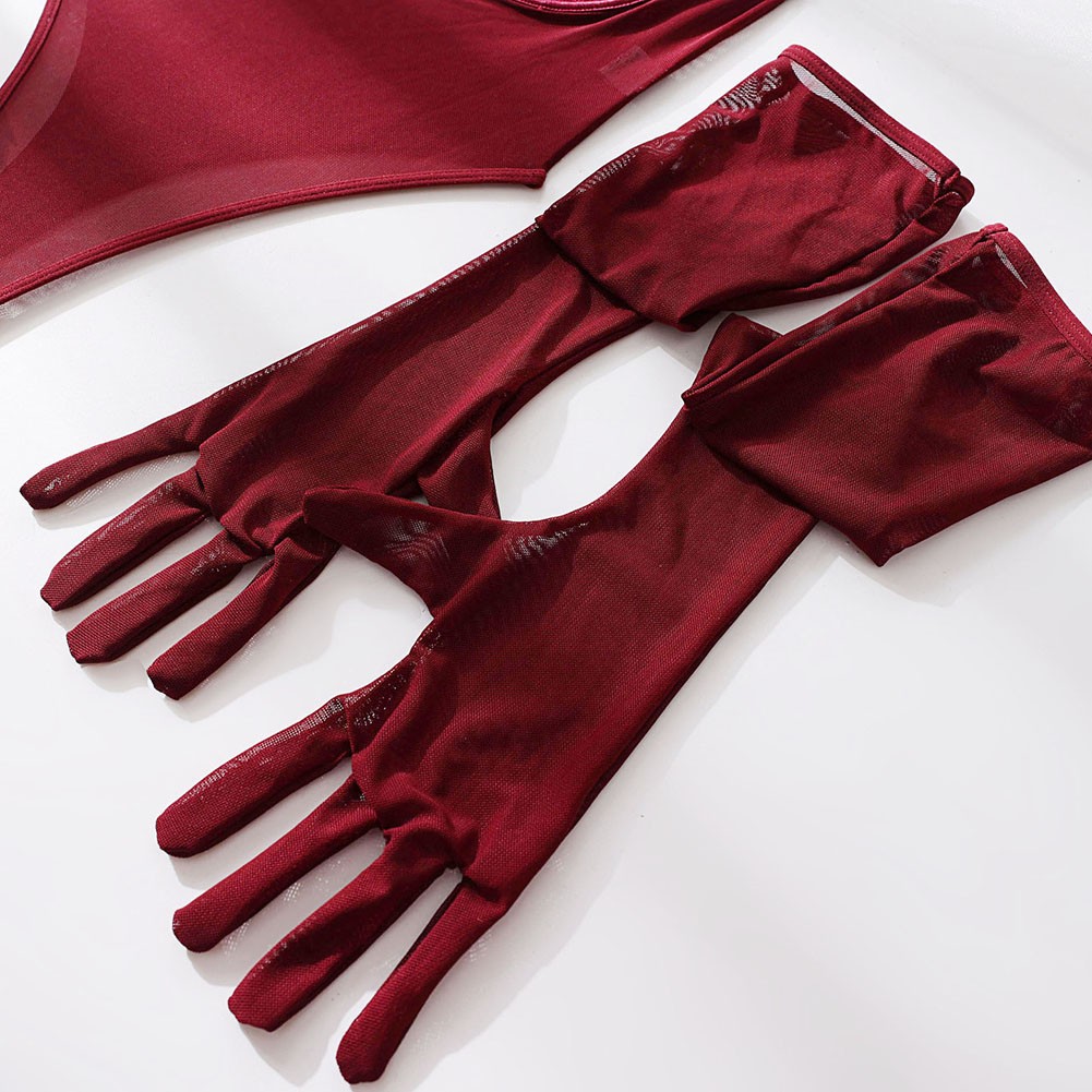 Heiß Frauenpyjama Handschuh Frühling Hohe Strecke Regulär Sexy Bodysuit - Bild 17 von 39