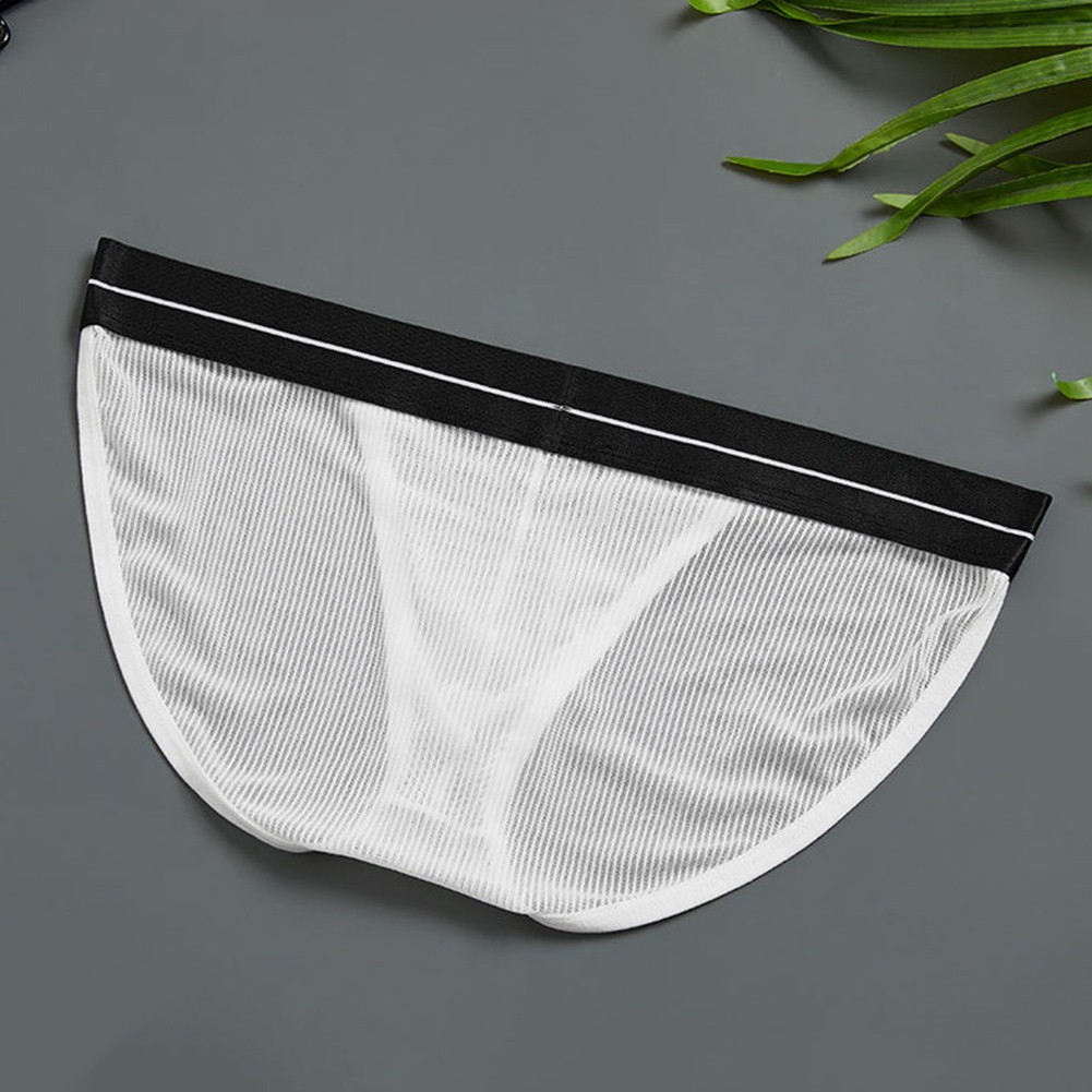 Recommended Weight Kg Men Underwear Low Waist Thin Pouch White Briefs Pouch - Picture 16 of 19