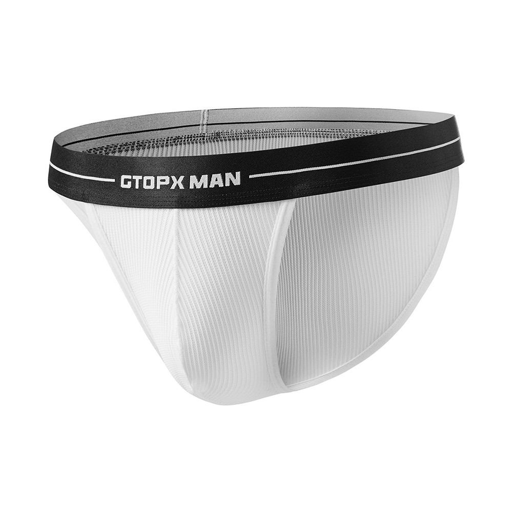 Recommended Weight Kg Men Underwear Low Waist Thin Pouch White Briefs Pouch - Picture 15 of 19