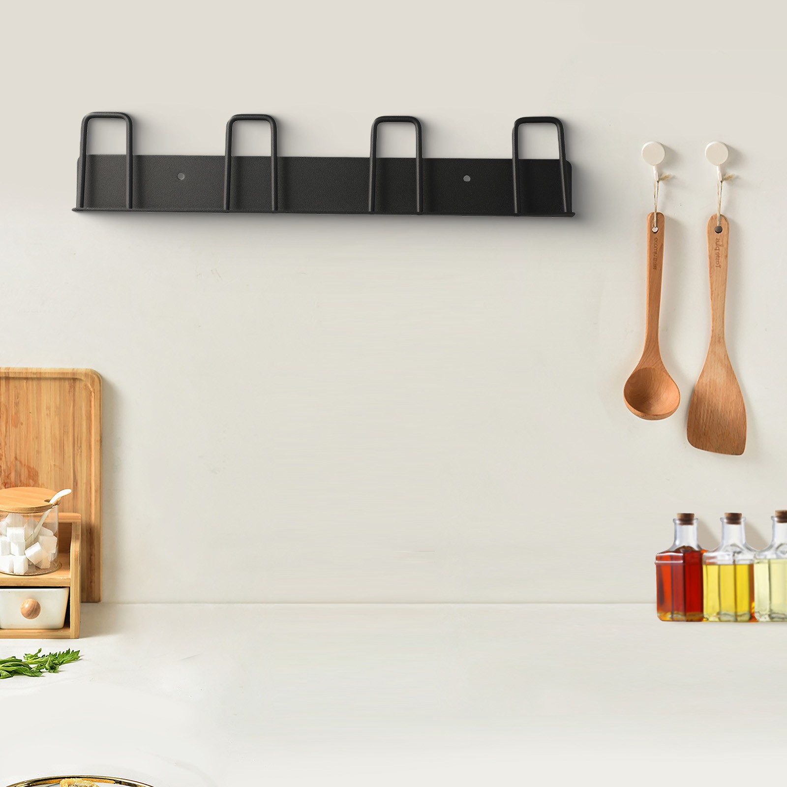 Upside Down Cup Hanger Rack Wall Mounted Coffee Mug Hooks Space Saving Design - Picture 45 of 59