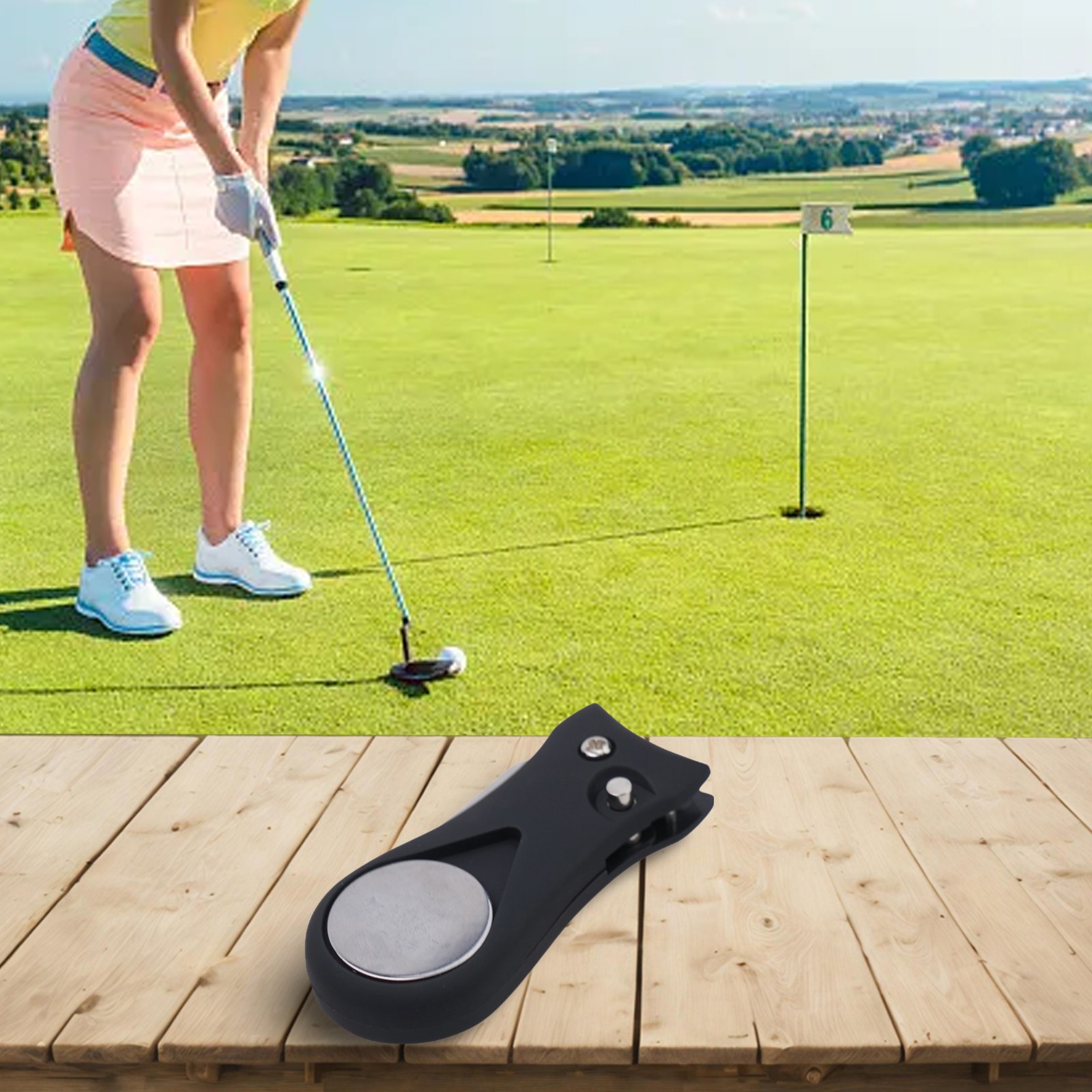 Convenient Golf Pitchfork with Strong Magnetic Marker for Easy Ball Marking - Picture 58 of 78