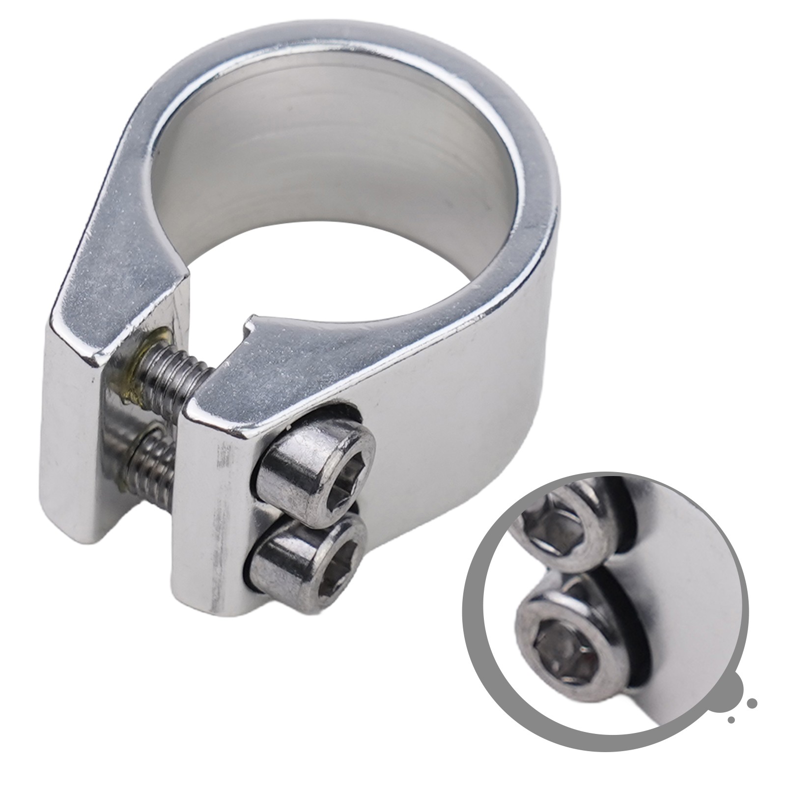Seatpost Clamp Bicycle Components 31.8mm Black Double Bolt Double Layer - Picture 26 of 36