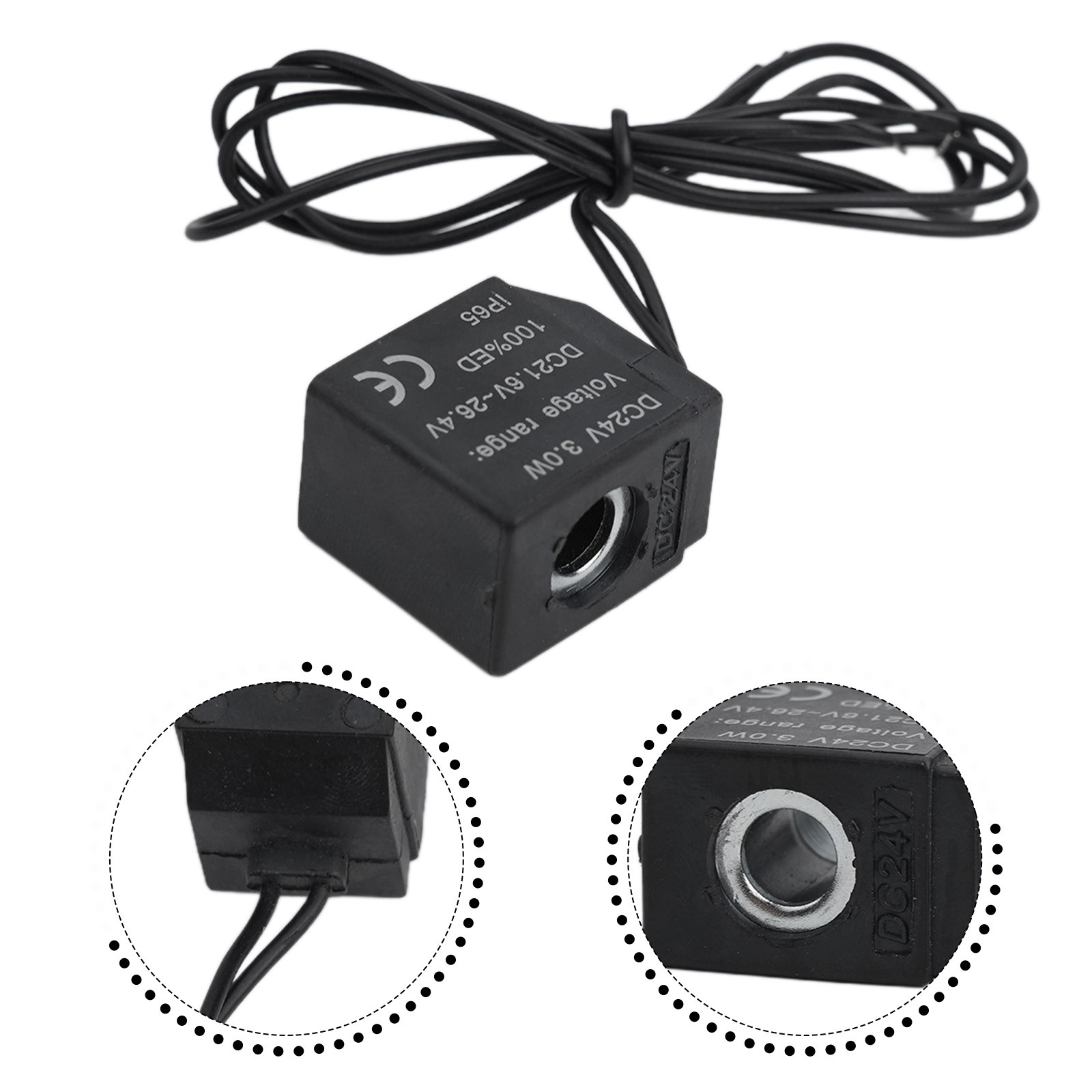 Reliable and Compatible Solenoid Valve Coil with 30cm Wire DC12V/AC110V/AC220V