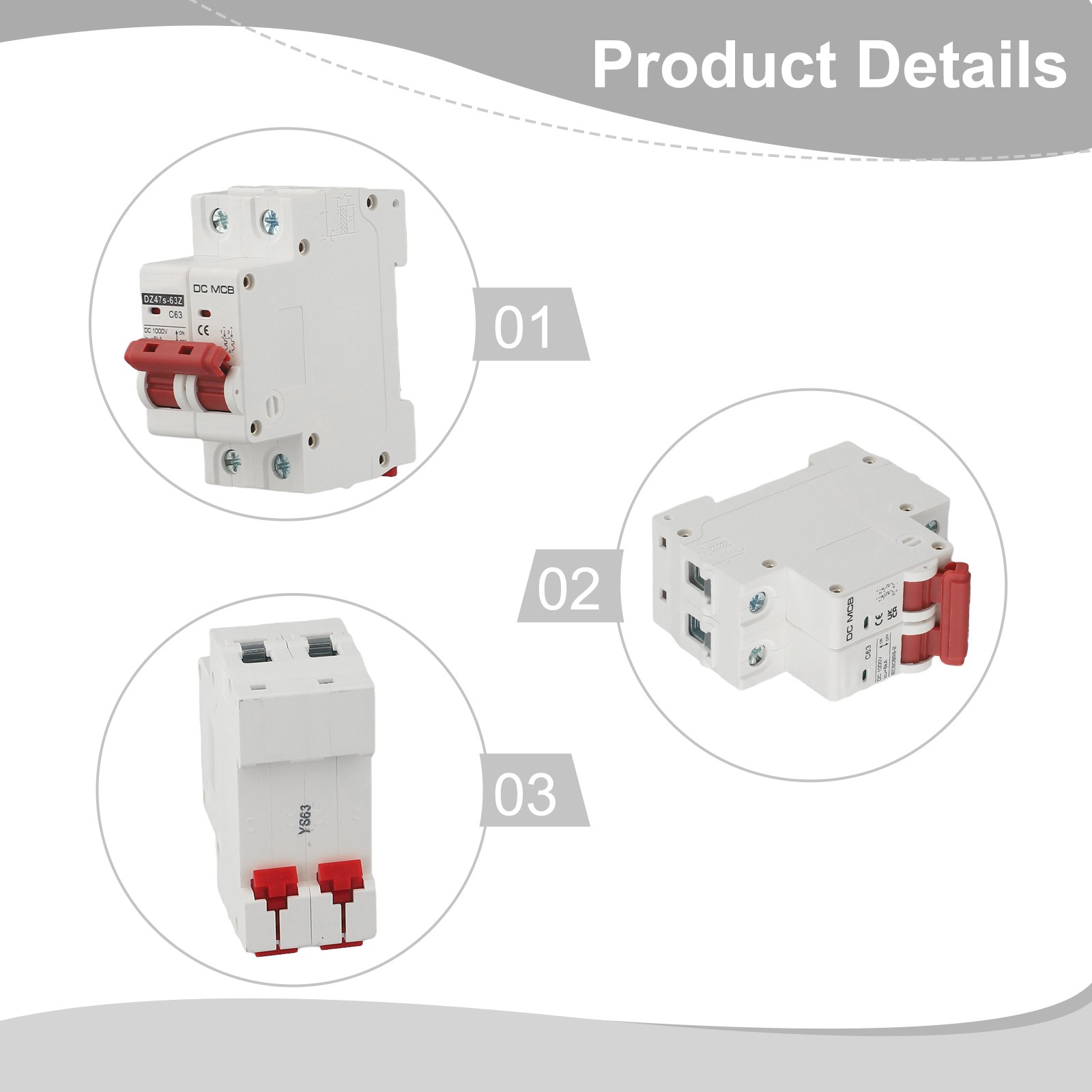 On Off Switch DC Isolator Switch Circuit Breaker Solar Panel Grid Systems - Bild 27 von 38