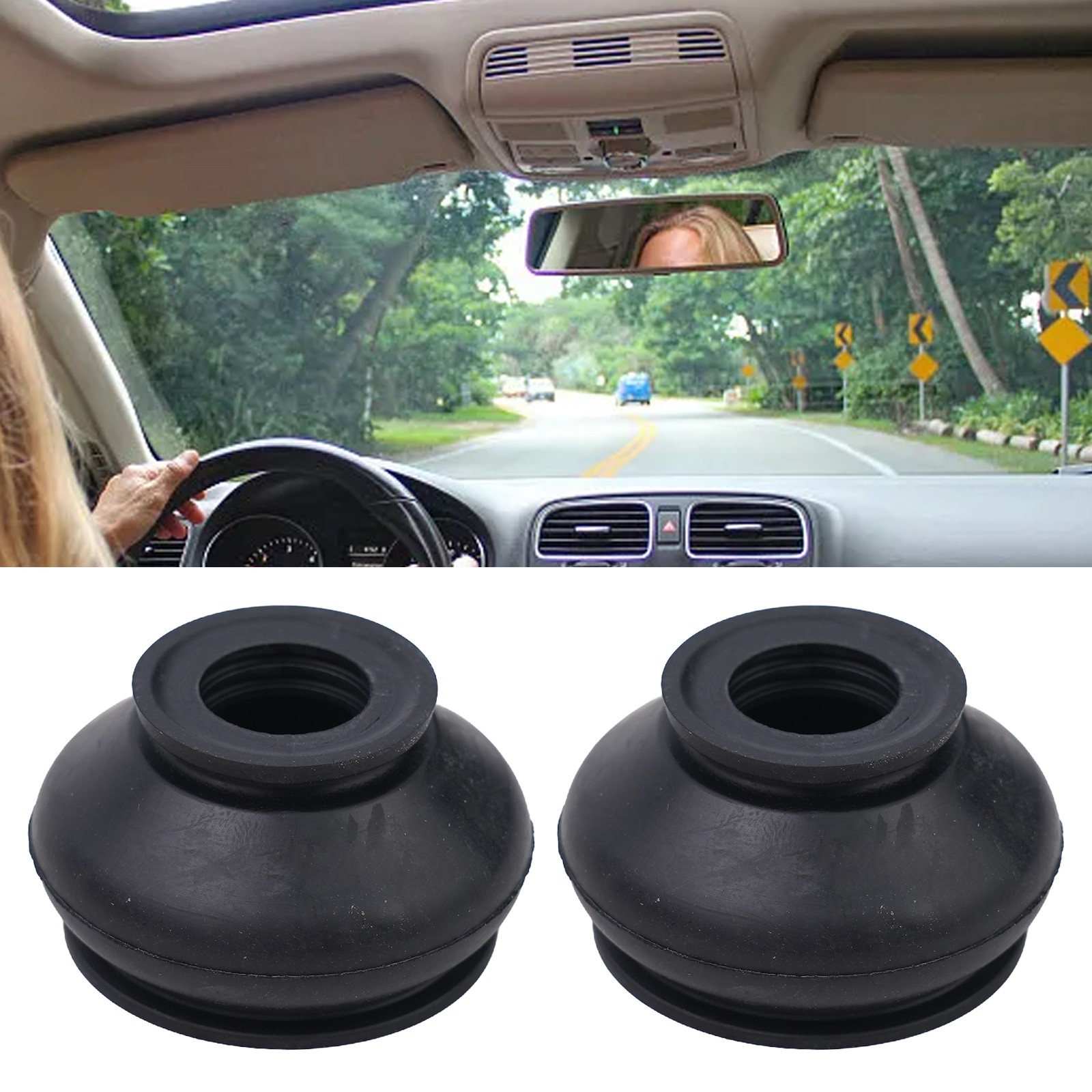 New Practical Covers Dust Boot Track Rod End 2pcs Ball Joint Boots High Quality - Picture 3 of 12
