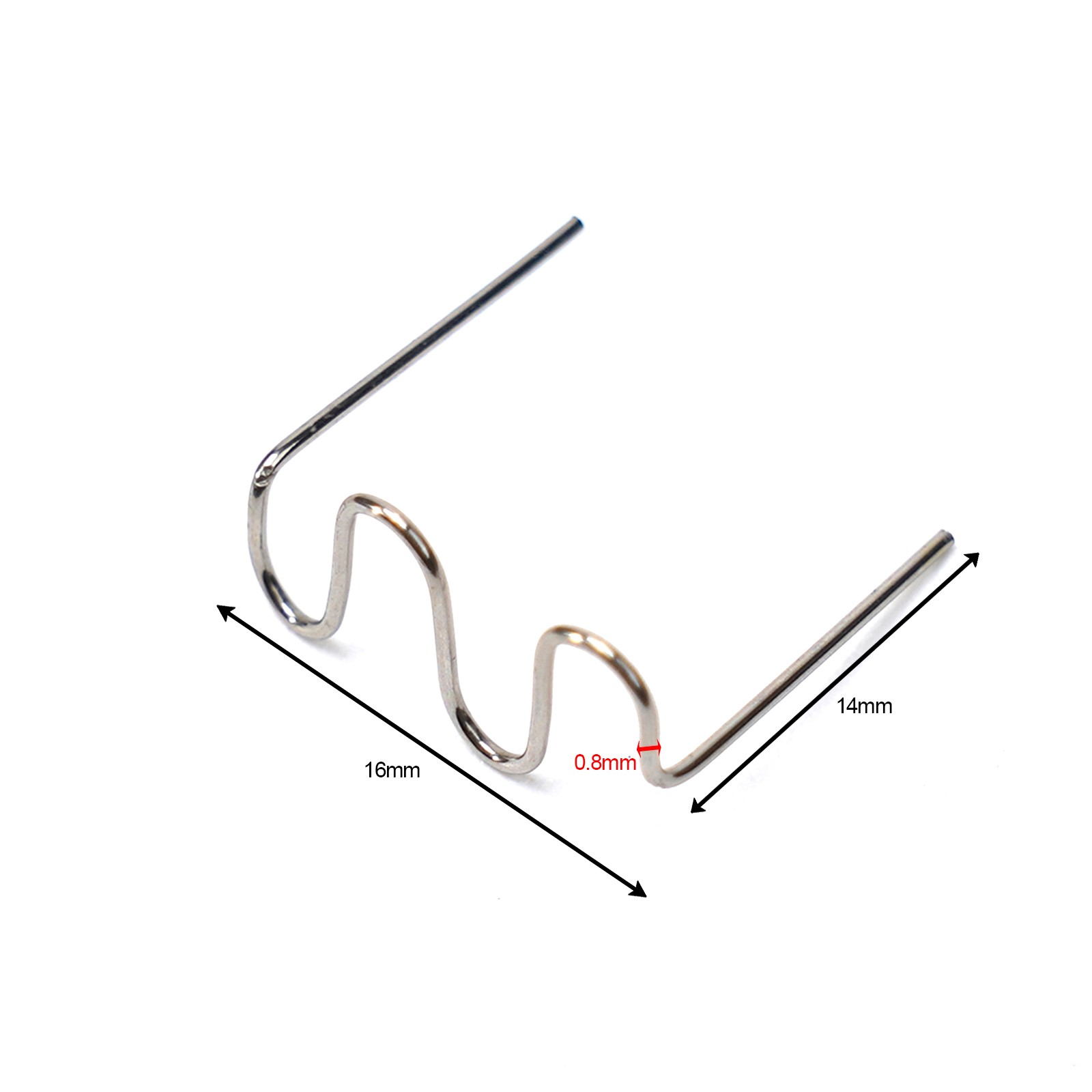 100pcs 0,6/0,8mm Wave Hot Staples Für Kunststoff-Hefter-Reparaturschweißer - Picture 59 of 61