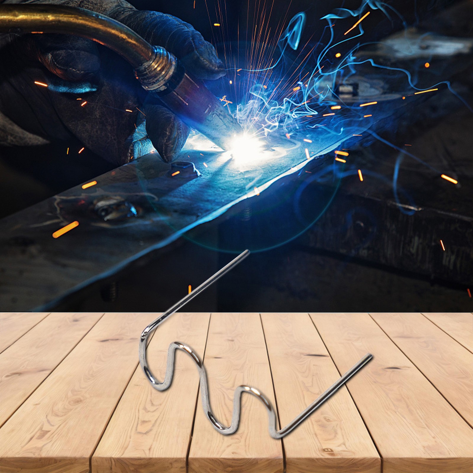 100pcs 0,6/0,8mm Wave Hot Staples Für Kunststoff-Hefter-Reparaturschweißer - Picture 53 of 61