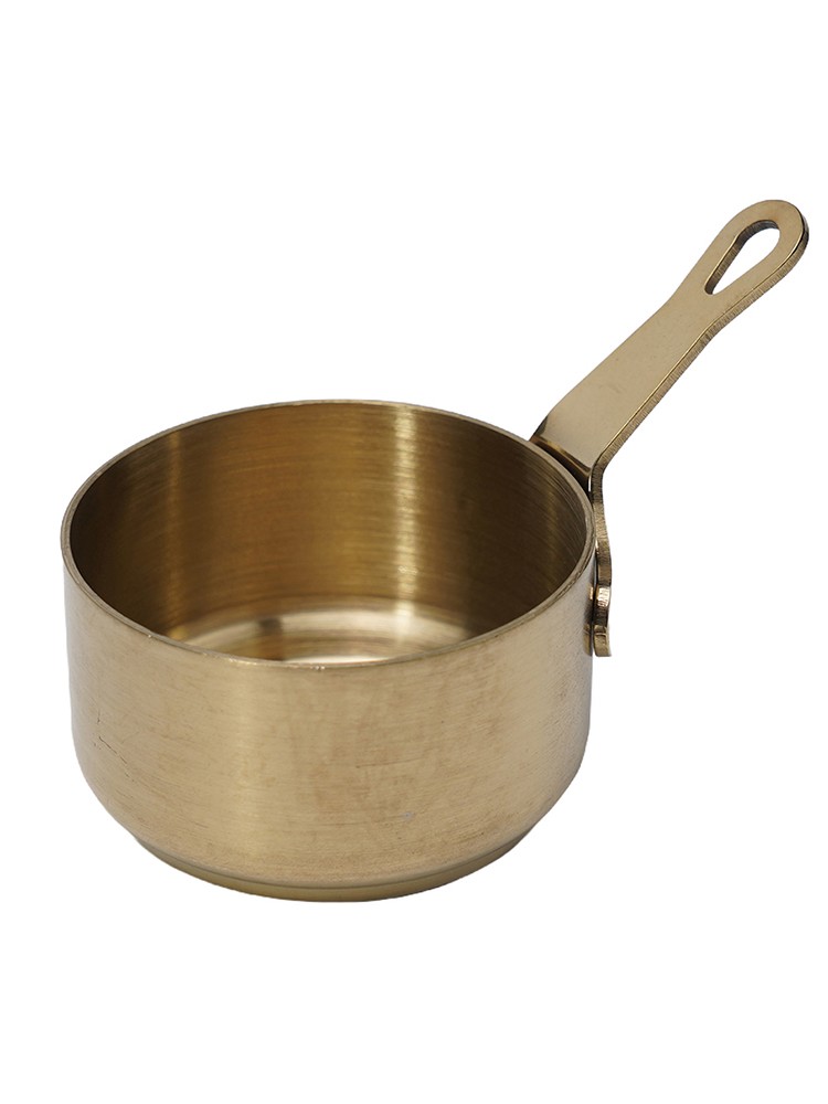 Mini Saucepan Copper Gravy Pot With Handle Small Cooking Pan 60ml/80ml/100ml