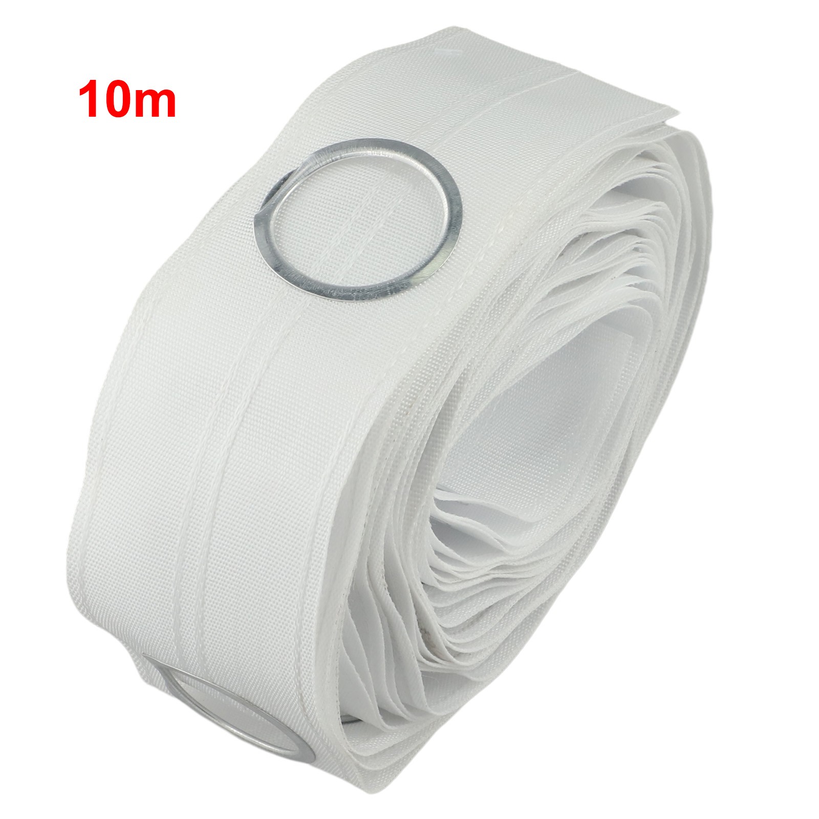 10m Curtain Heading Tape With Eyelet Rings Drapery Grommet Tape For Home Office