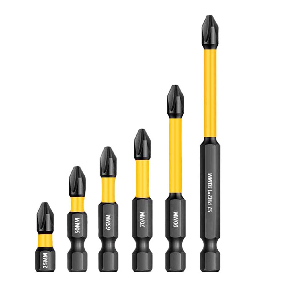 Jeu de tournevis électriques noir/jaune embouts hexagonaux traités thermiqueme - Picture 42 of 51