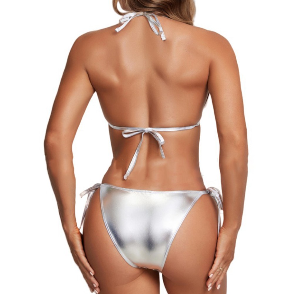 Badeanzug Der Frauen Leichte Dehnung Schwimmbad Weiblich Einfarbig Heim - Bild 14 von 20