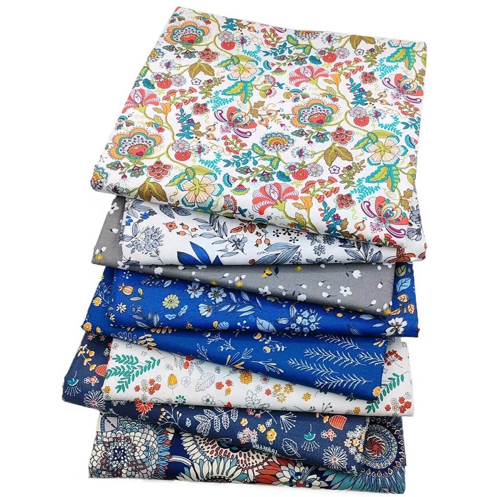 Magnifique lot de 8 tissus vente floraux en coton pour jupes et vêtements pour enfant