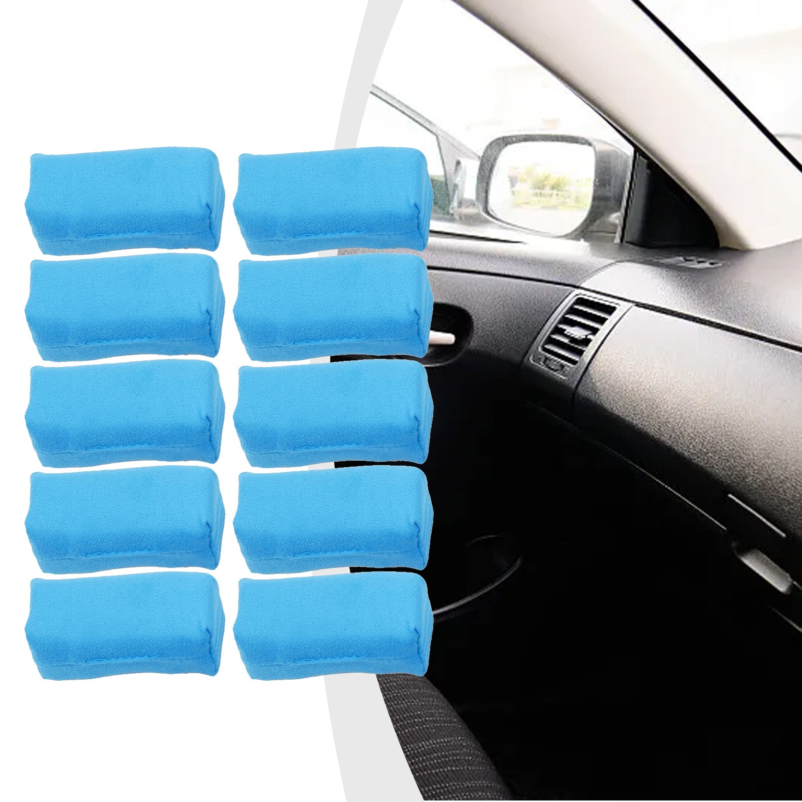 10Pcs Car Detailing Suede Sponge Applicator Use With Ceramic Coating New - Picture 29 of 40