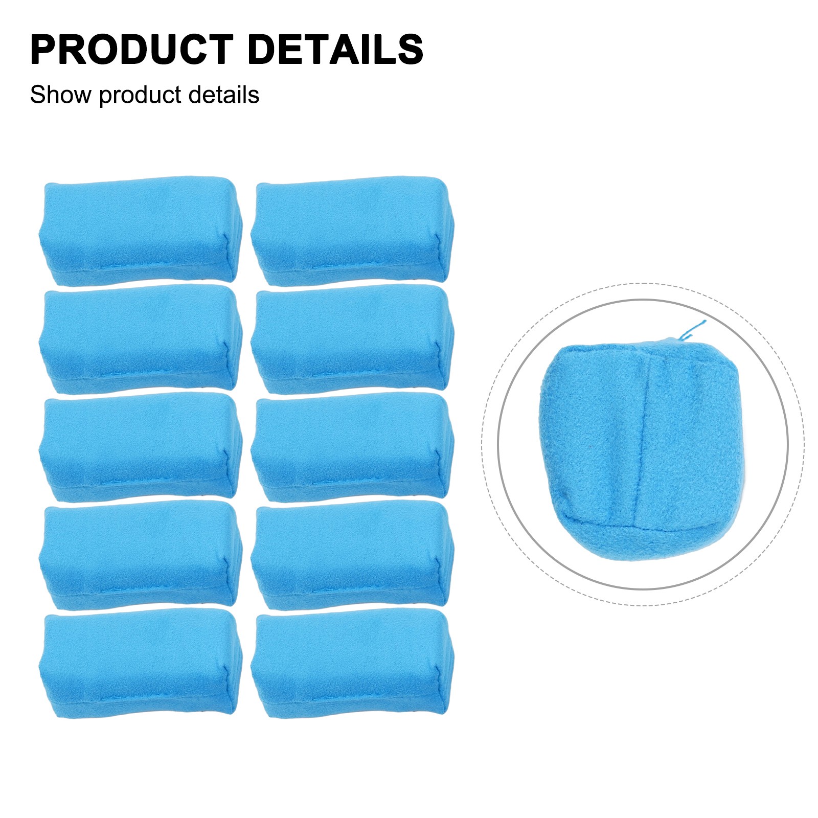 10Pcs Car Detailing Suede Sponge Applicator Use With Ceramic Coating New - Picture 28 of 40