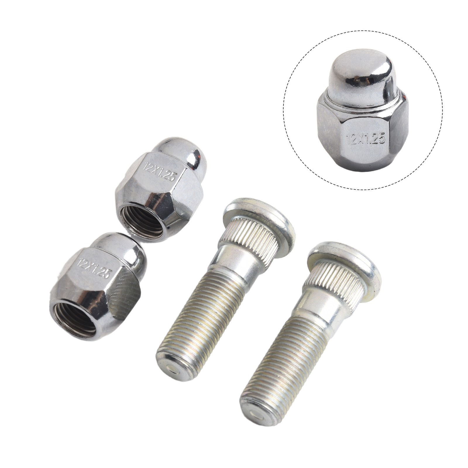 Lug Nut and Wheel Hub Bolt Kit Compatible with For Forester Series 09 19 - Picture 5 of 12