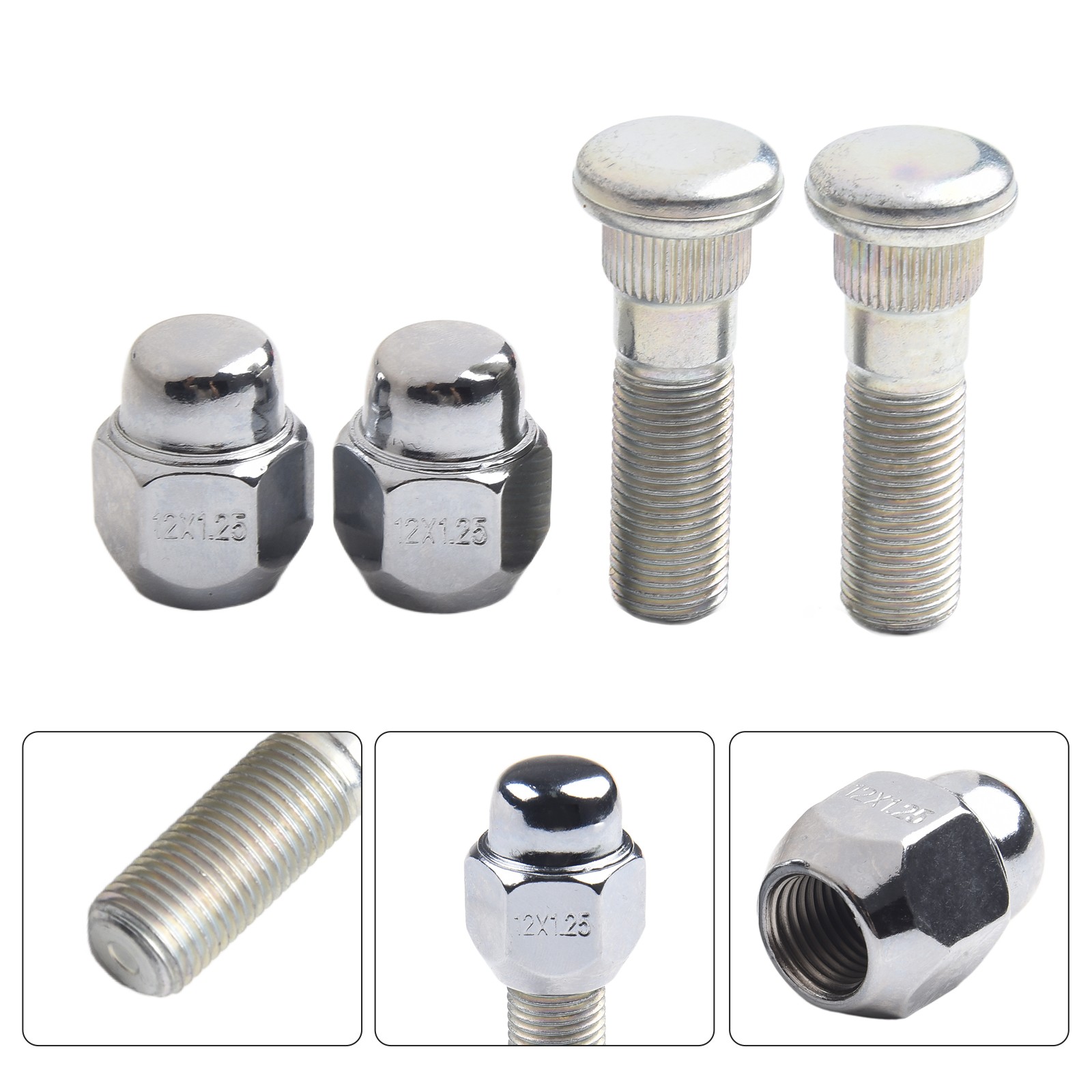 Lug Nut and Wheel Hub Bolt Kit Compatible with For Forester Series 09 19 - Picture 10 of 12