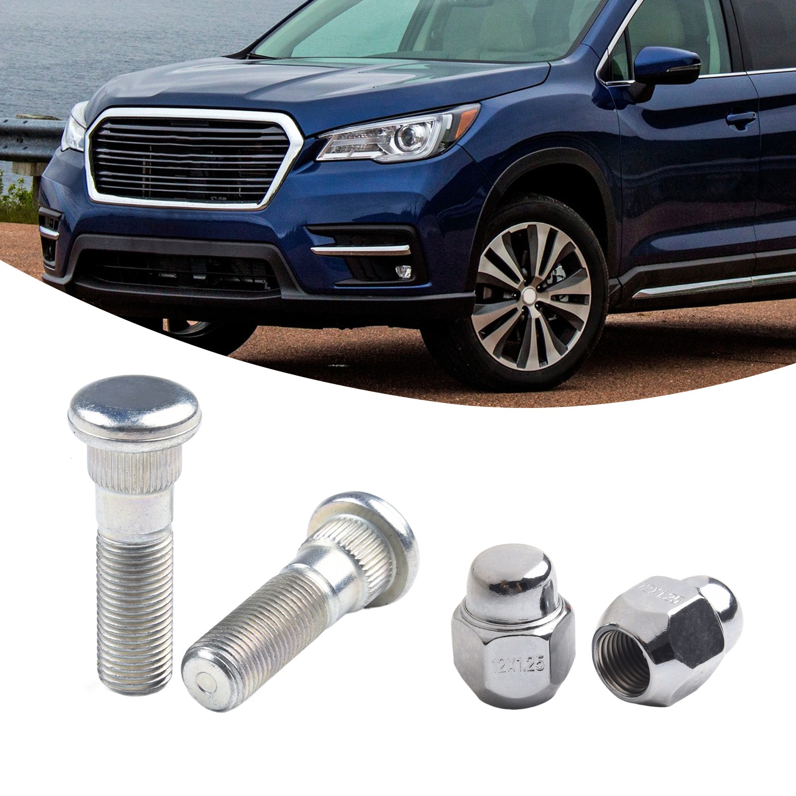 Lug Nut and Wheel Hub Bolt Kit Compatible with For Forester Series 09 19 - Picture 2 of 12