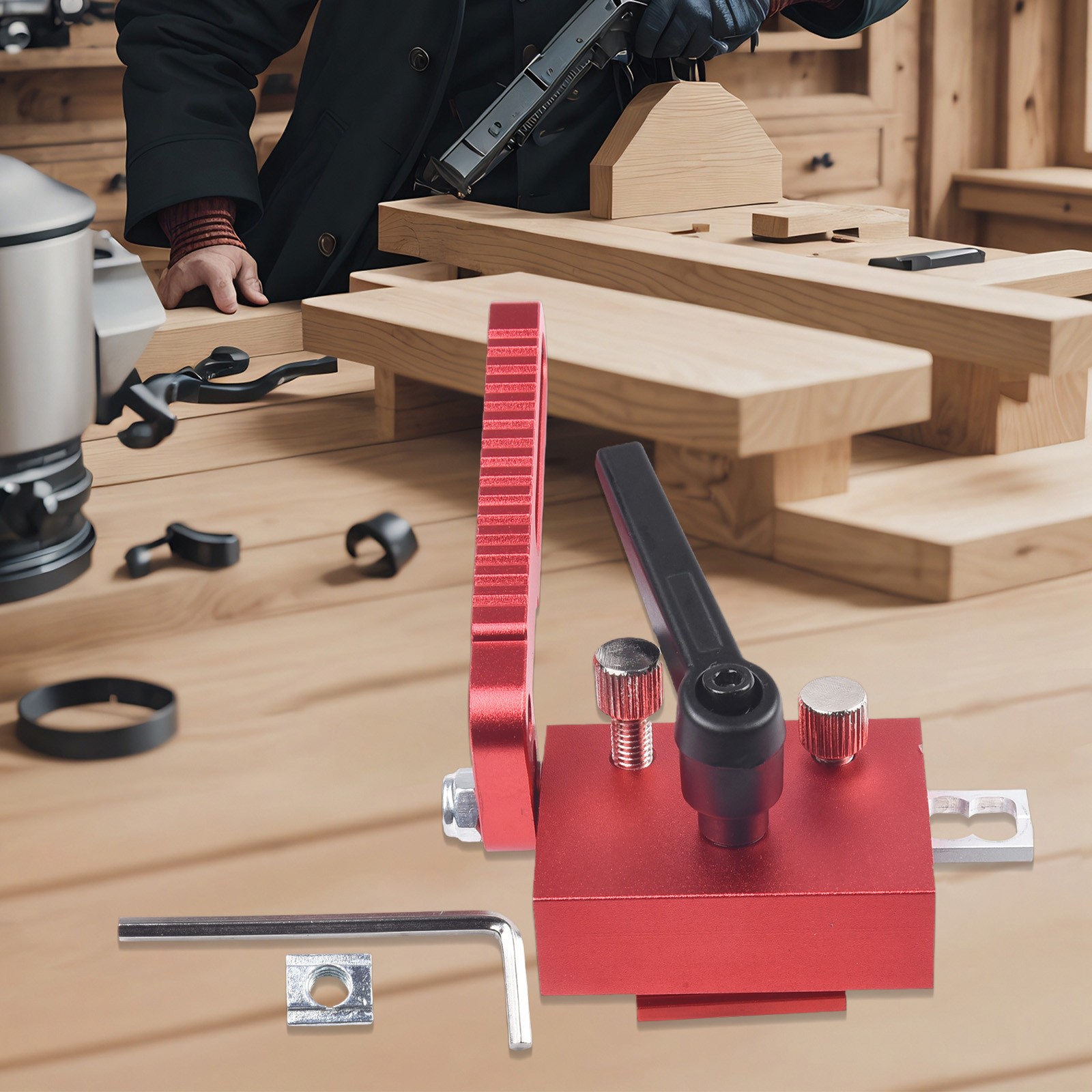 Adjustable Miter Track T Slot Stop Accurate Length Limit Device Woodworking Tool