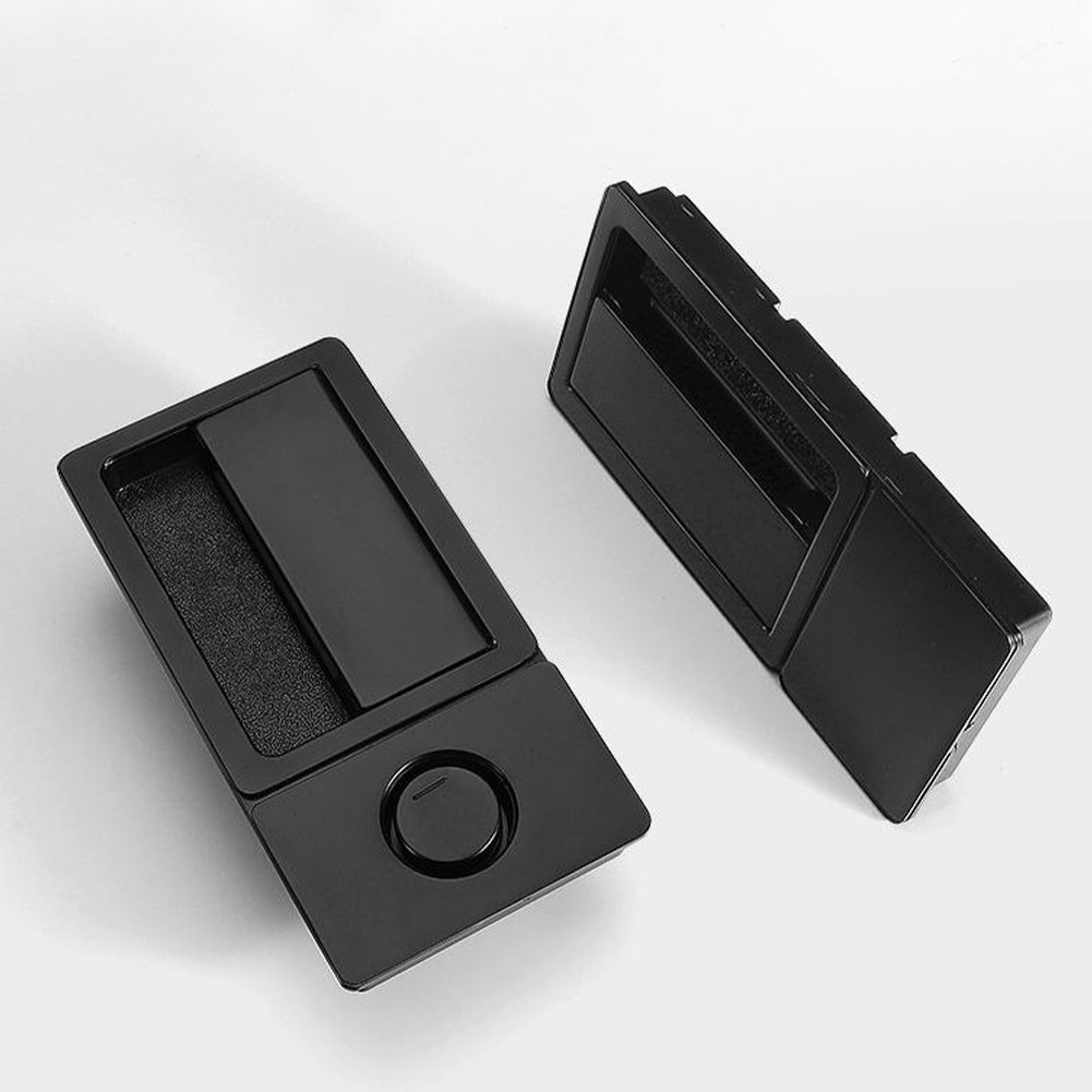 Serrure de porte encastr??e ??l??gante gris argent?? sans poign??e avec fonction - Imagen 24 de 26