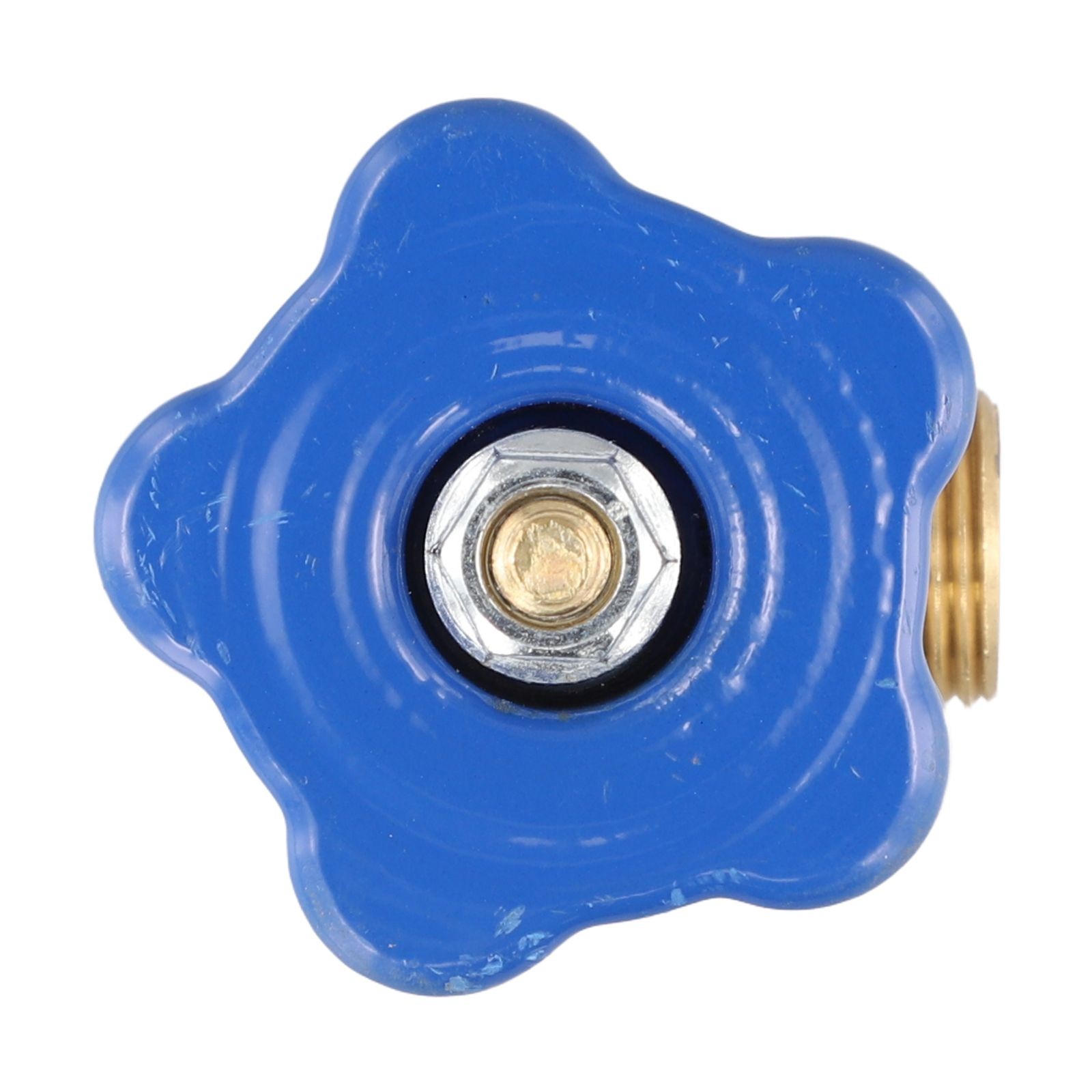 small argon gas cylinder valve with copper head and steel construction - Picture 17 of 36