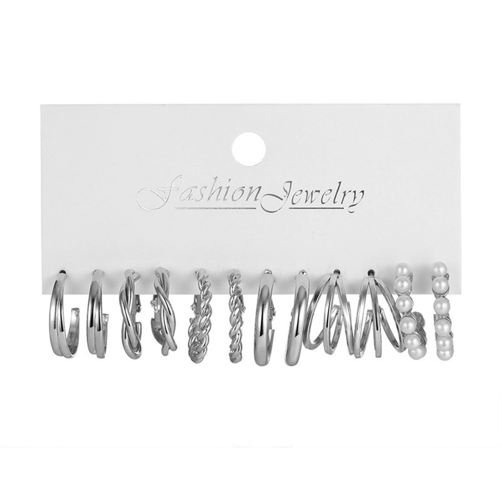 Classic Elegance with a Hint of Retro Womens Retro Pearls Earrings Set - Picture 19 of 21