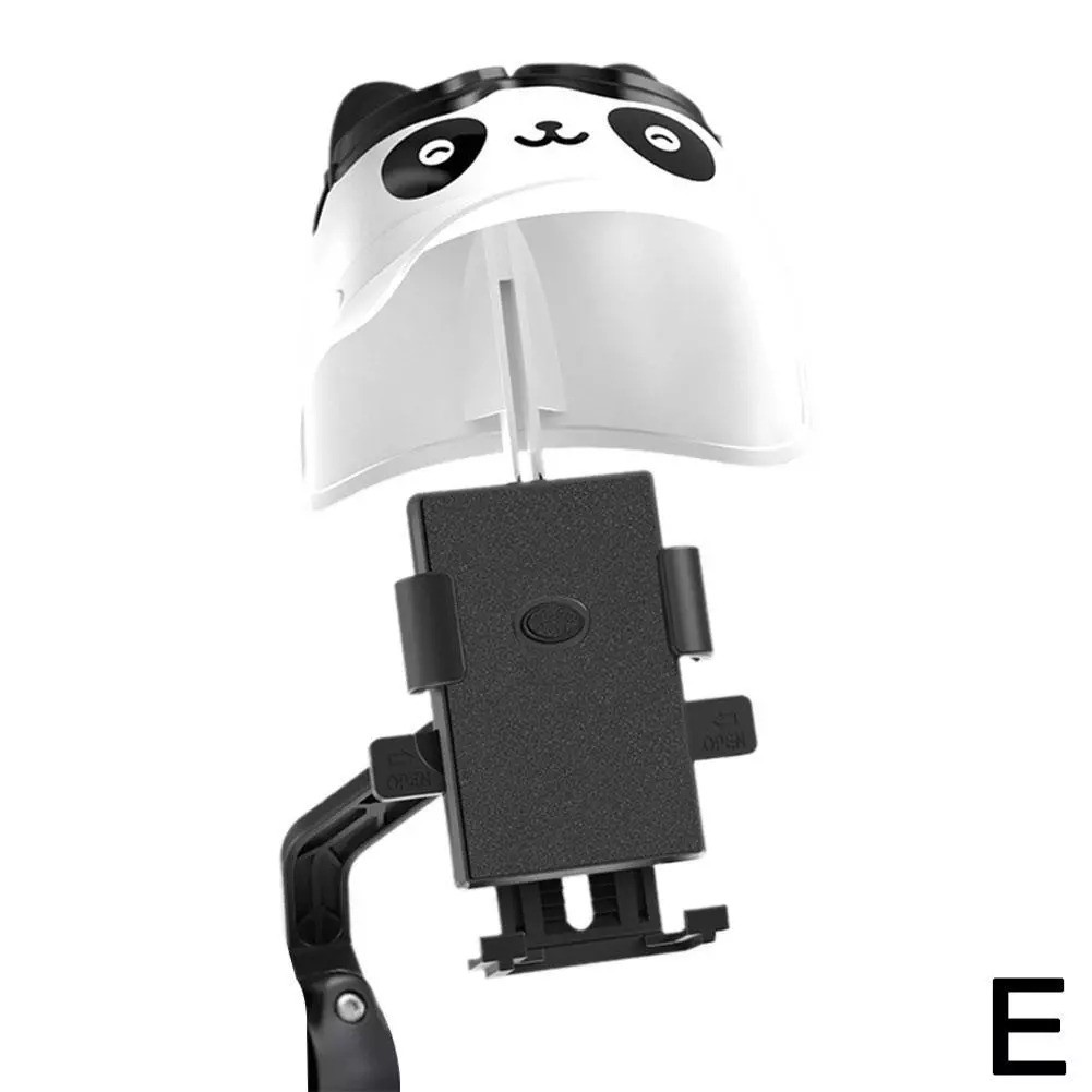 Small Helmet Rider Mobile Phone Holder Waterproof Sunshade Cartoon Motorcycle - Picture 34 of 34