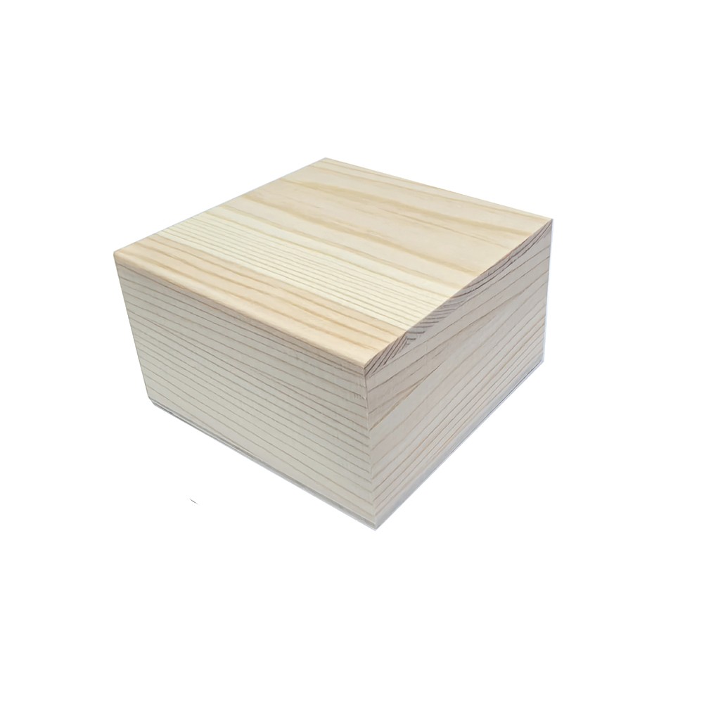 Stylish Wood Box for Jewelry and Treasured Items Pine Upper and Lower Lid