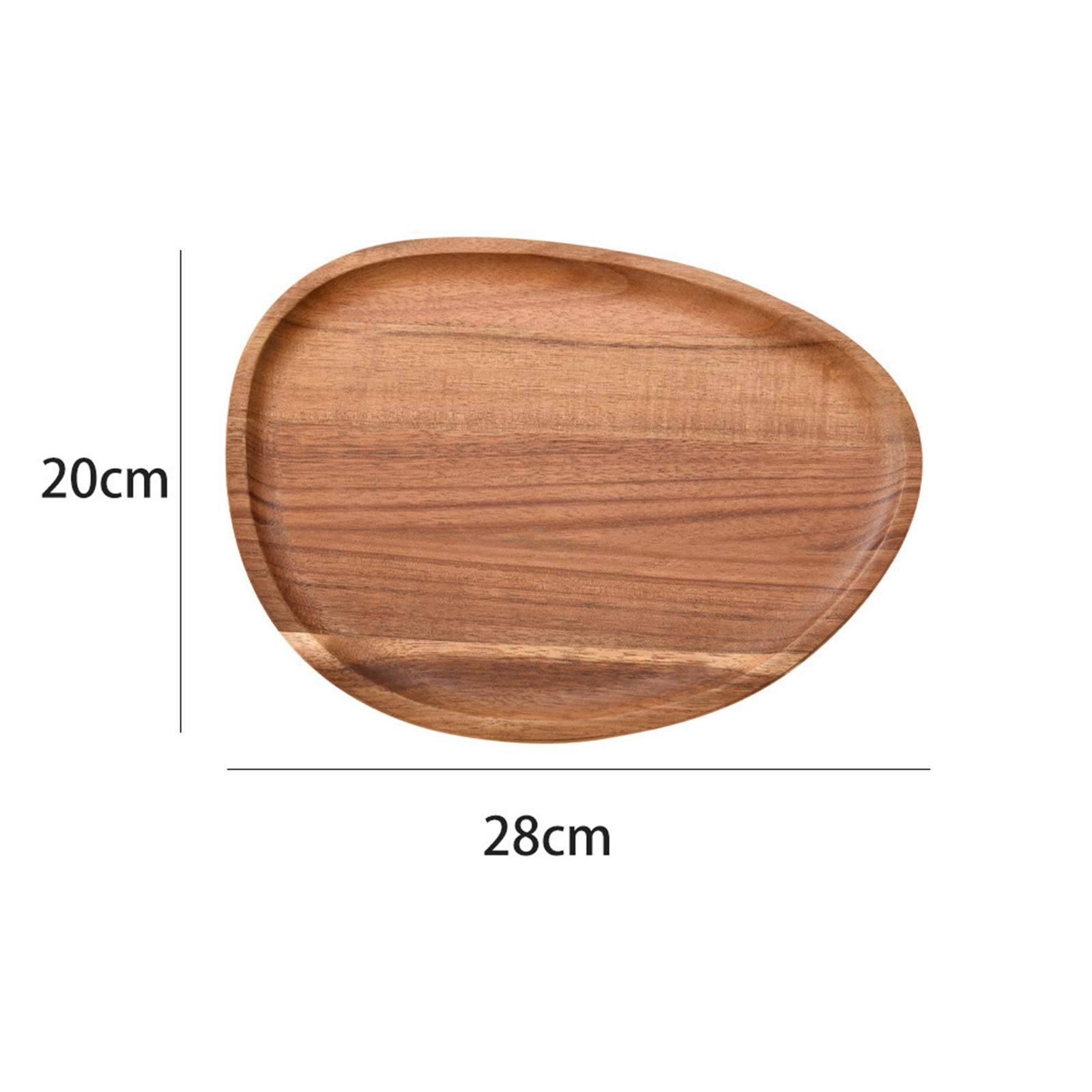Irregular Oval Wooden Dinner Tray Natural Wood Color Captivating Appearance - Picture 44 of 51