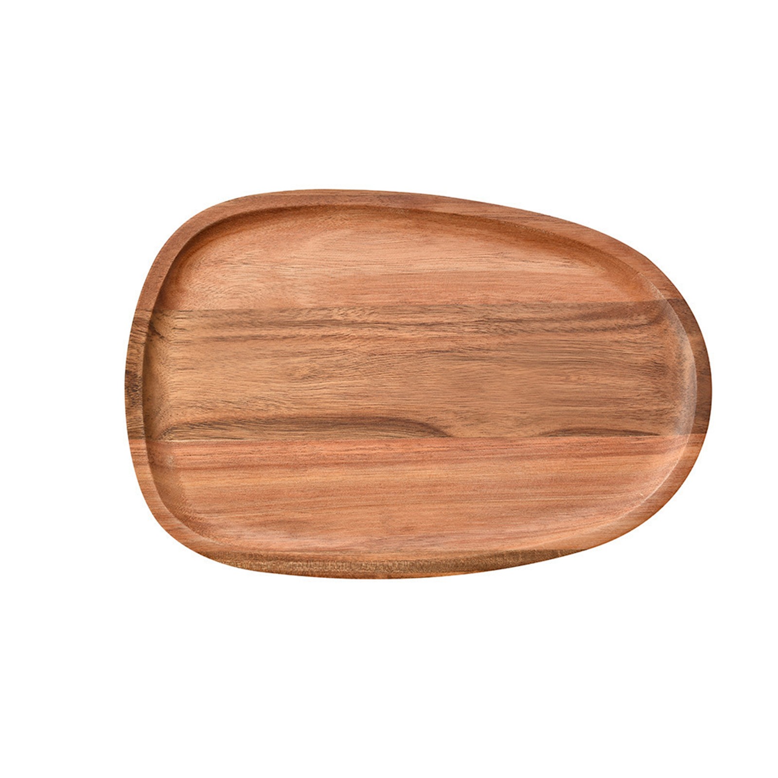 Irregular Oval Wooden Dinner Tray Natural Wood Color Captivating Appearance - Picture 49 of 51