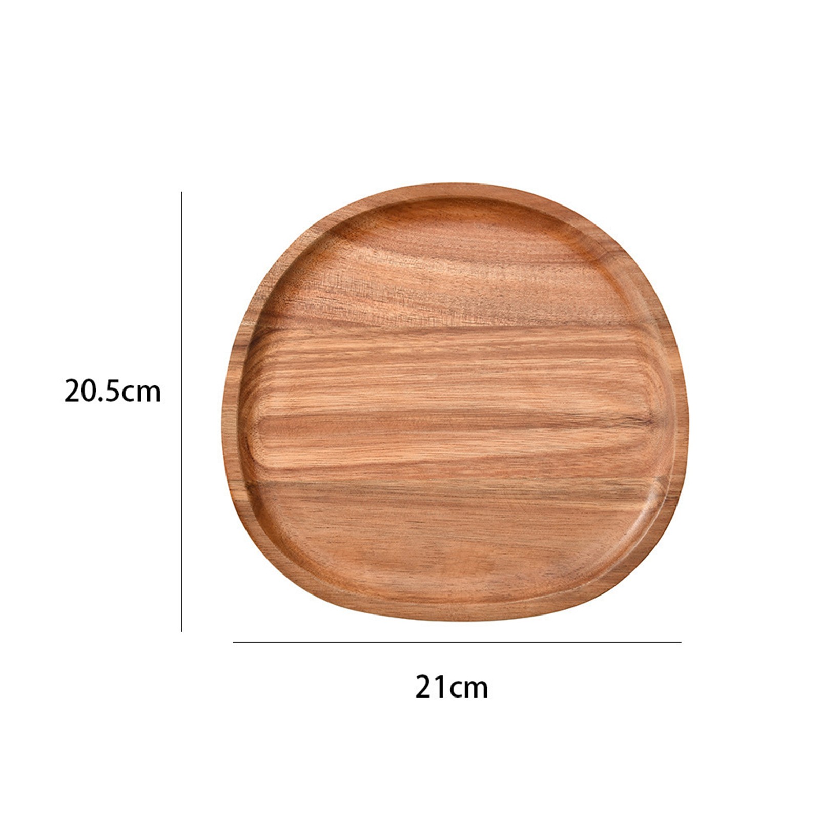 Irregular Oval Wooden Dinner Tray Natural Wood Color Captivating Appearance - Picture 35 of 51