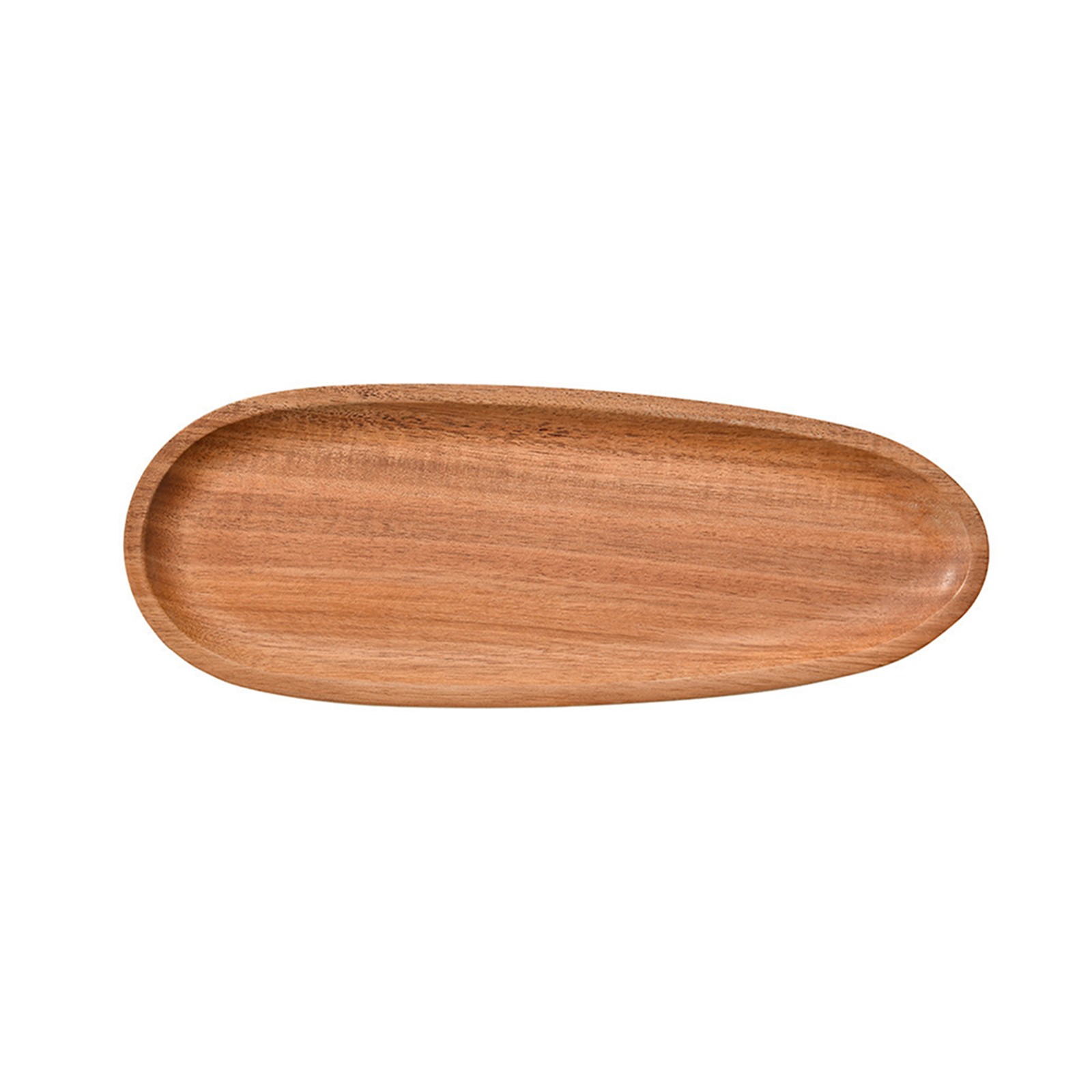 Irregular Oval Wooden Dinner Tray Natural Wood Color Captivating Appearance - Picture 25 of 51