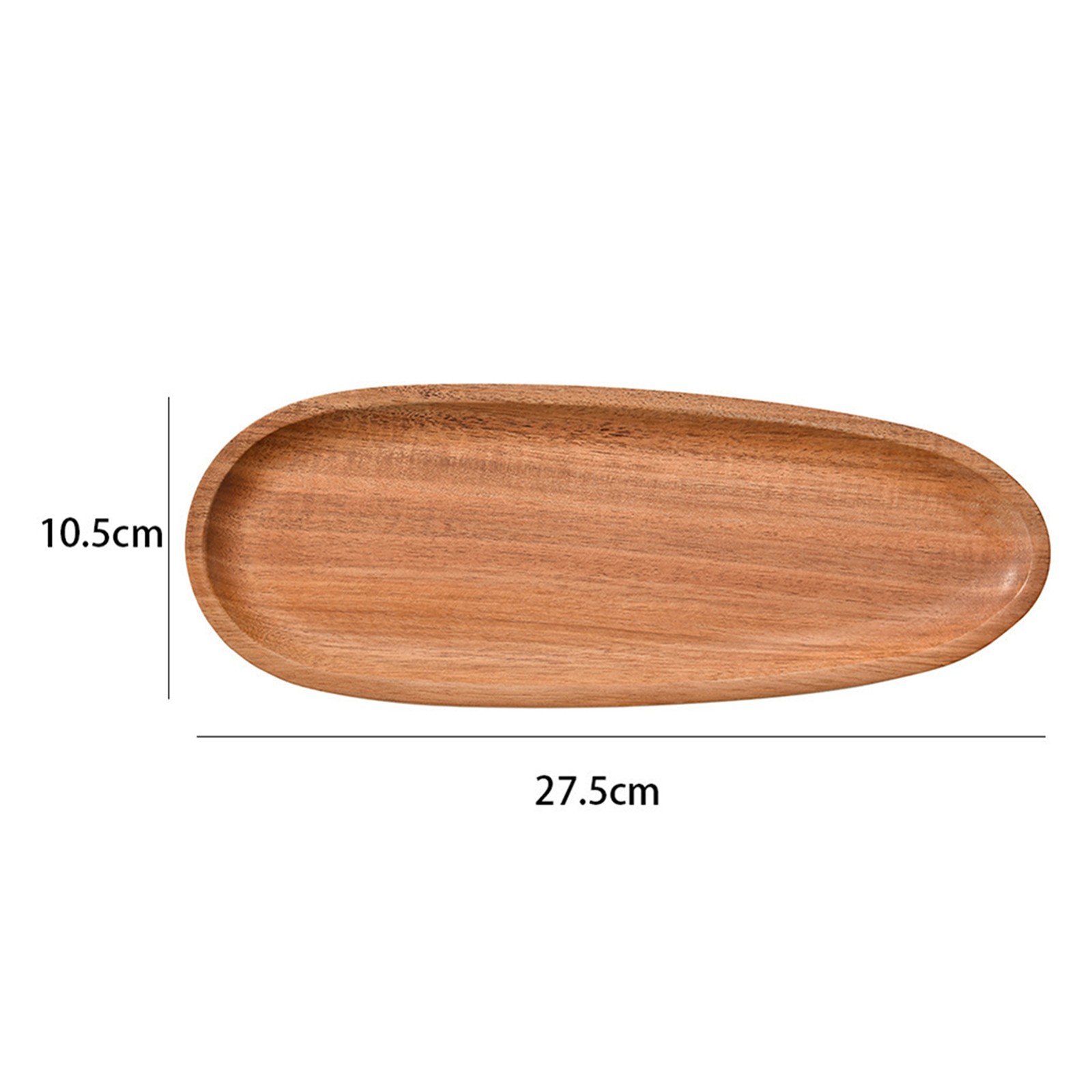 Irregular Oval Wooden Dinner Tray Natural Wood Color Captivating Appearance - Picture 28 of 51